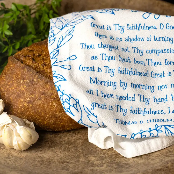 Tea Towel | Great Is Thy Faithfulness Hymn