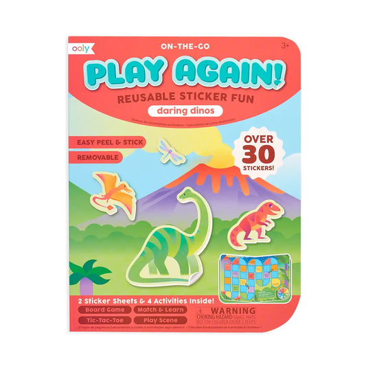 Play Again!: Reusable Sticker Fun - Daring Dinos