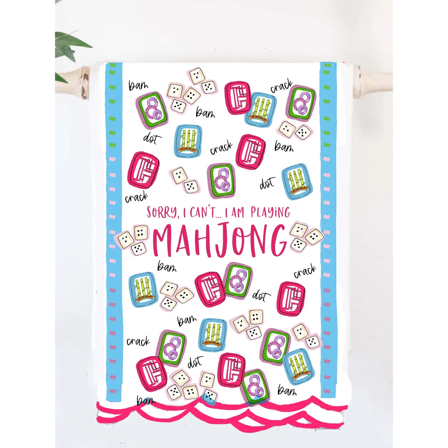 Mahjong Tea Towel