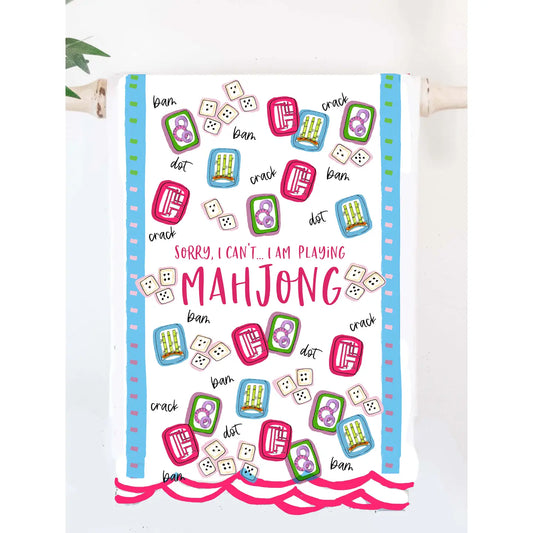 Mahjong Tea Towel