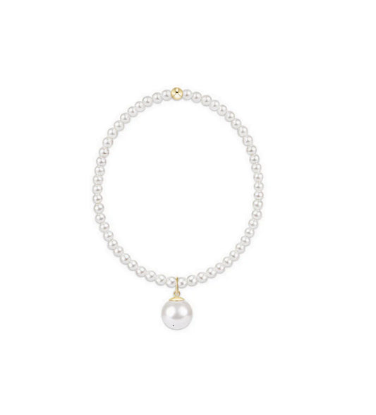 Extends | Classic Pearl 3mm Bracelet | Classic Pearl 10mm Charm