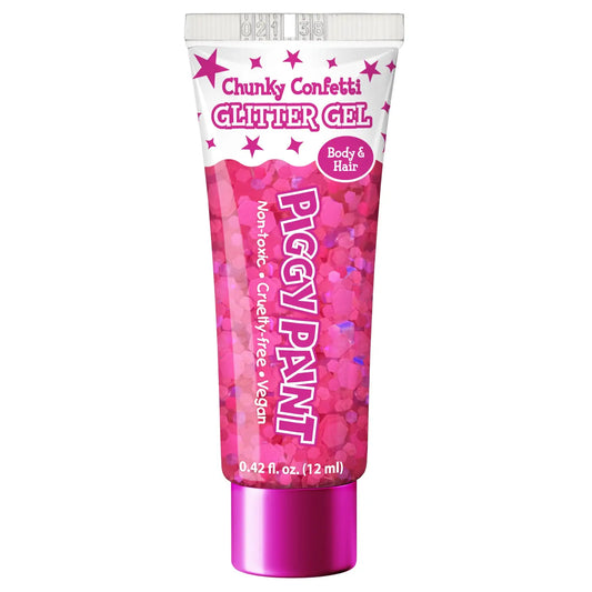 Chunky Confetti Glitter Gel | Neon Pink