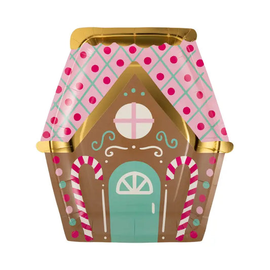 Paper Plates | Sweet Gingerbread House