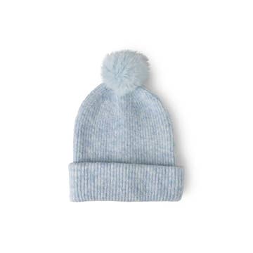 Knit Ultra Soft Pom Hat | Blue
