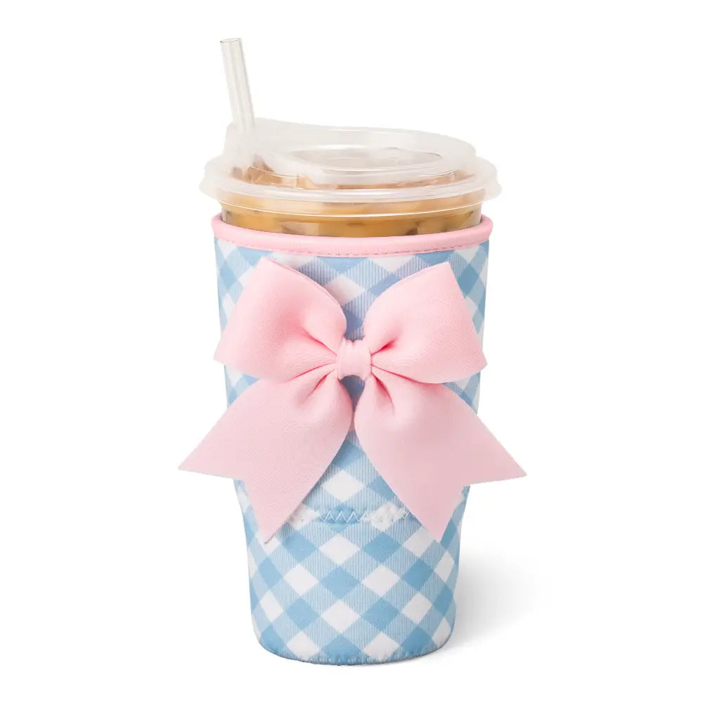 Large Iced Cup Coolie | Gingham