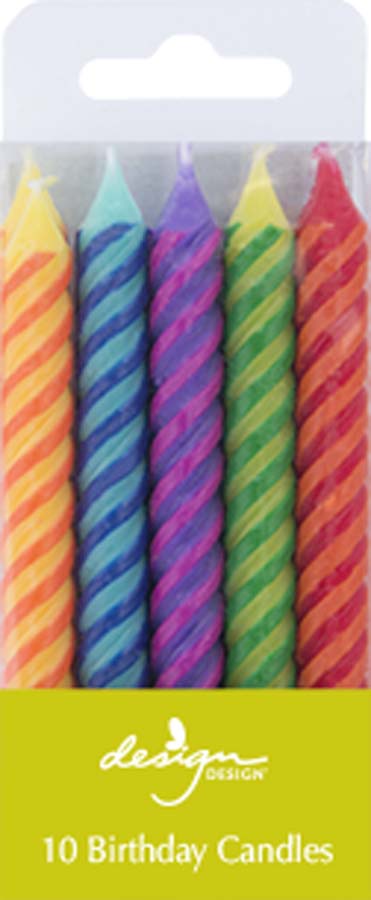 Birthday Twist Candles | Multi-Color