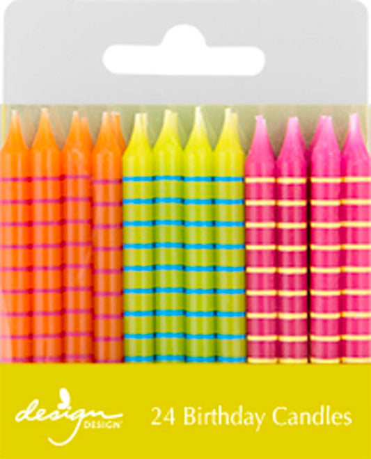Birthday Candles | Bright Stripes