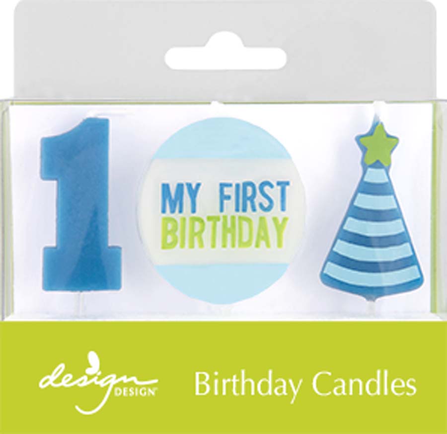 Birthday Candles | My First Birthday | Blue