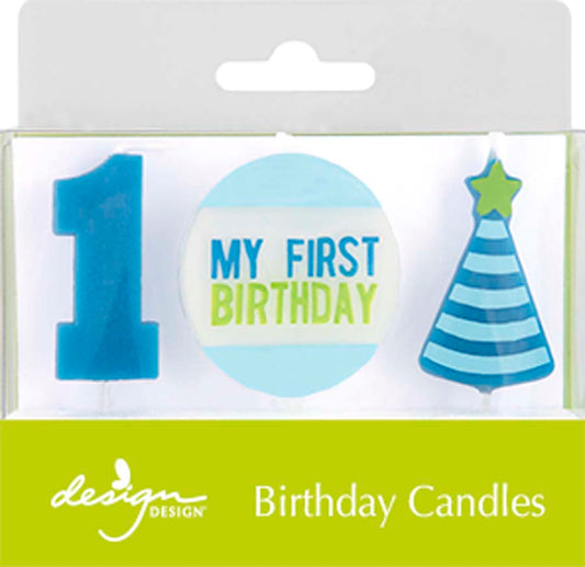 Birthday Candles | My First Birthday | Blue