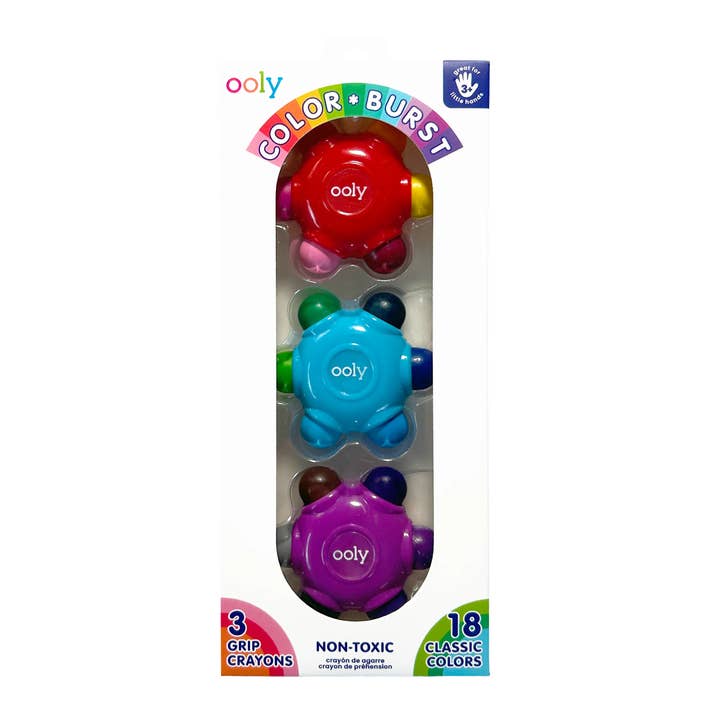 Color Burst Easy Grip Crayons