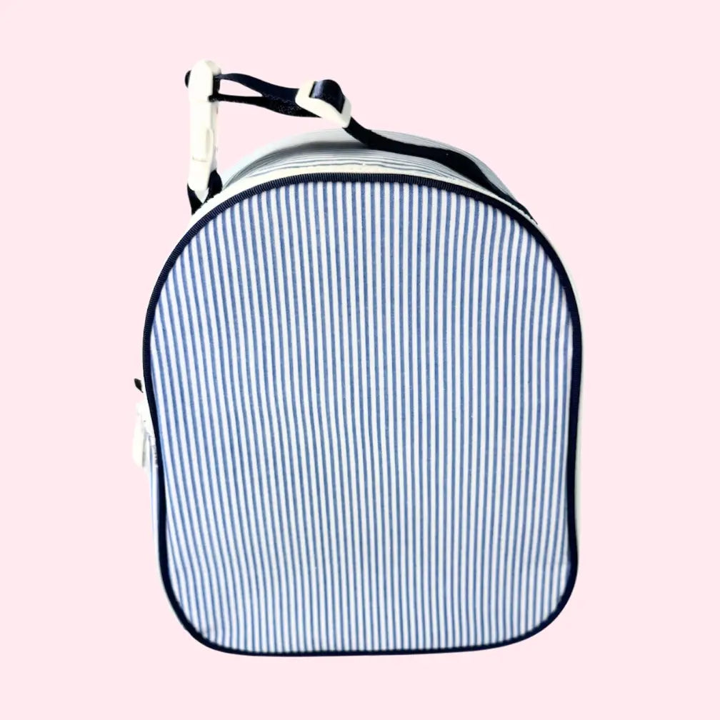Gumdrop Lunchbox | Navy Preppy Stripe