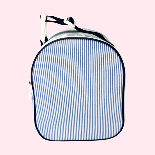 Gumdrop Lunchbox | Navy Preppy Stripe