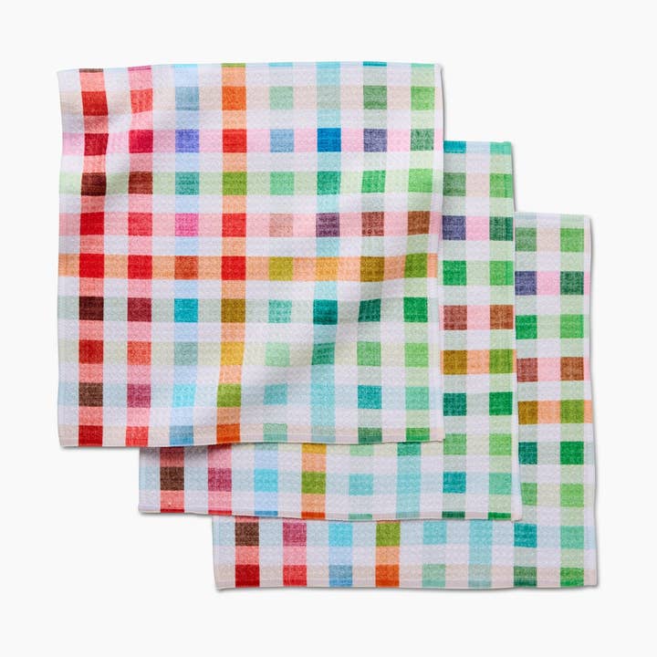 Dishcloth Set | Woven Spring Plaid