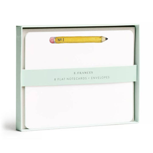 Boxed Flat Notecards | Pencil