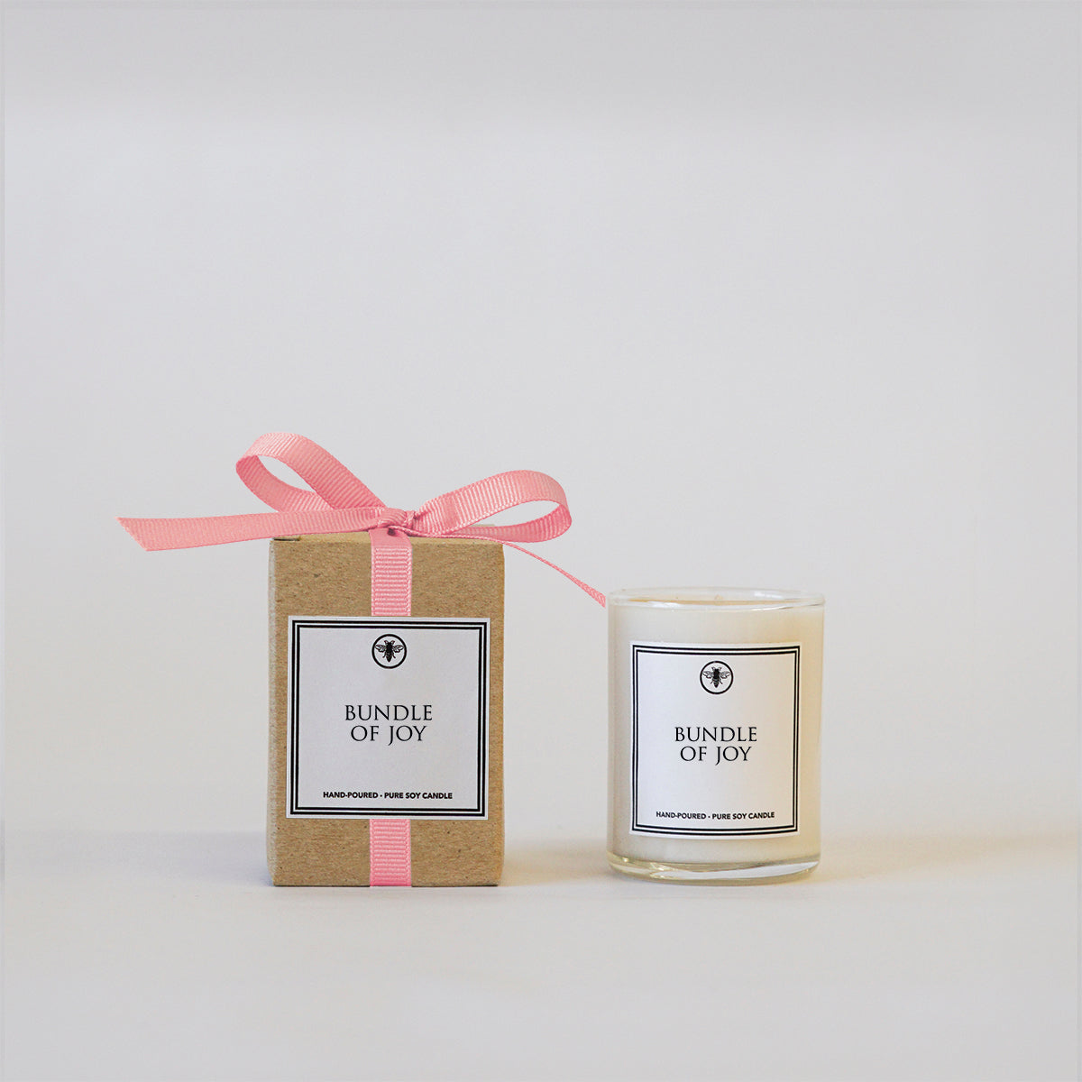 Bundle of Joy Votive | Pink Bow