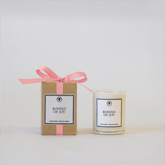 Bundle of Joy Votive | Pink Bow