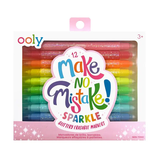 Glittery Erasable Markers | Make No Mistake!