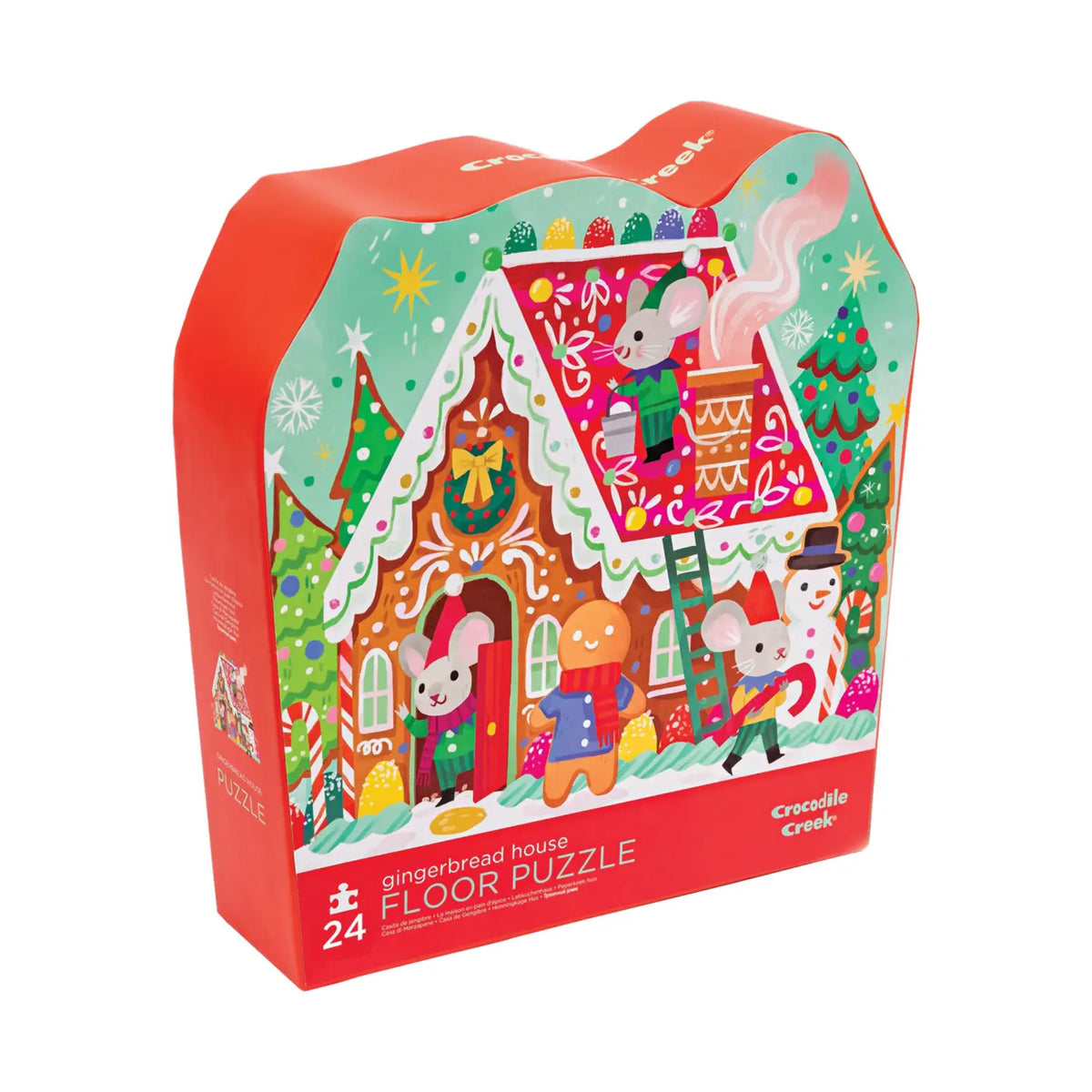24-Piece Shaped Box Puzzle | Gingerbread House
