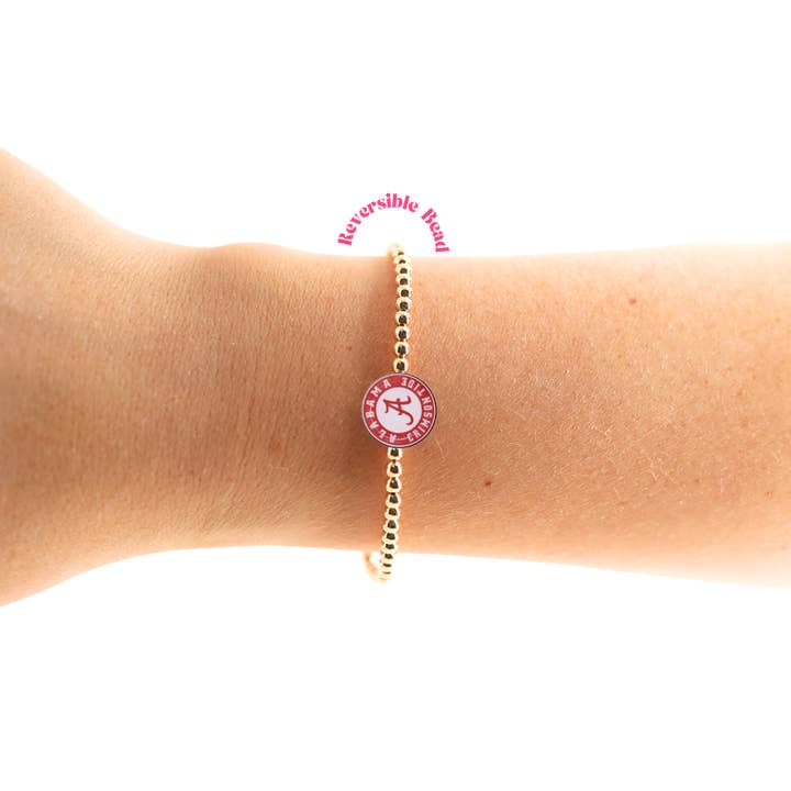 Alabama Logo Bracelet | Gold