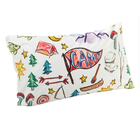 Pillowcase | Happy Camper | Blue