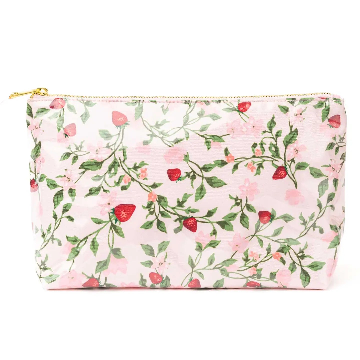 Clear Coated Travel Cosmetic | Botanical Berry