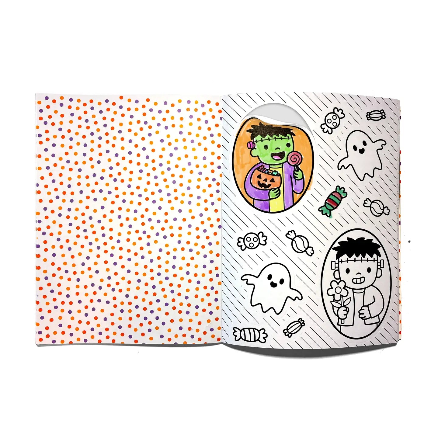 Stickiville Color-in' Sticker Book - Cute N Spooky Doodles