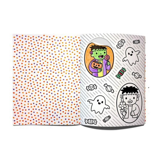 Stickiville Color-in' Sticker Book - Cute N Spooky Doodles