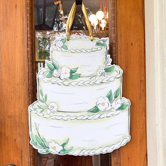 Door Hanger | Wedding Cake