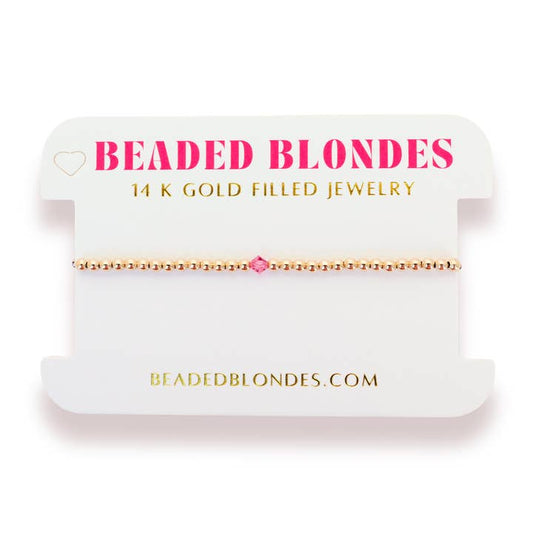 Birthstone Swarovski Crystal Bracelet | October