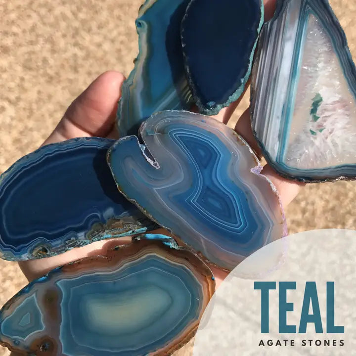 Agate Wine Stopper | Teal