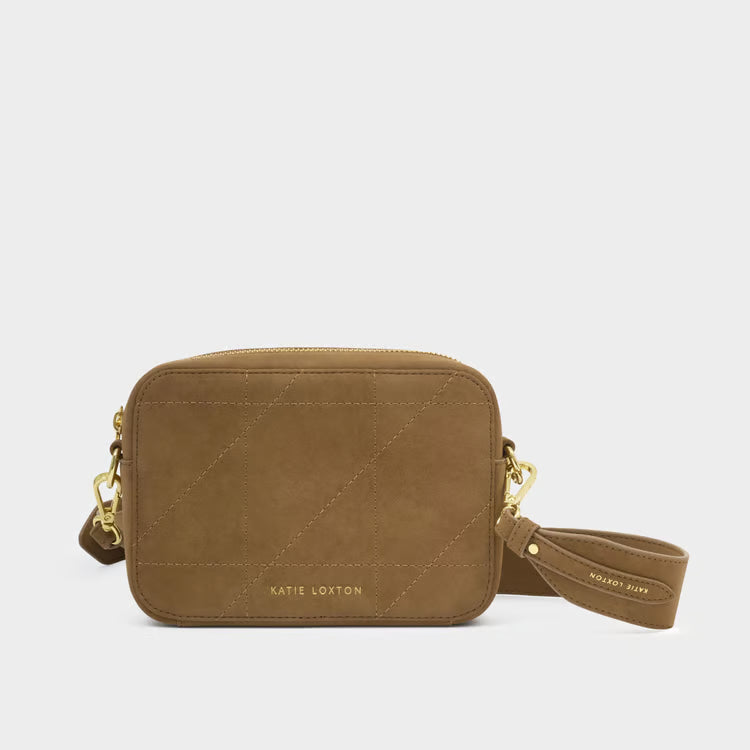Avery Small Crossbody Bag | Caramel Quilted