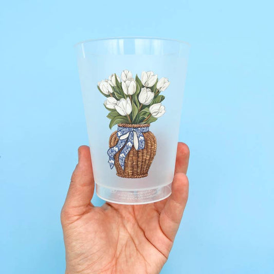 Party Cup Set | White Tulips