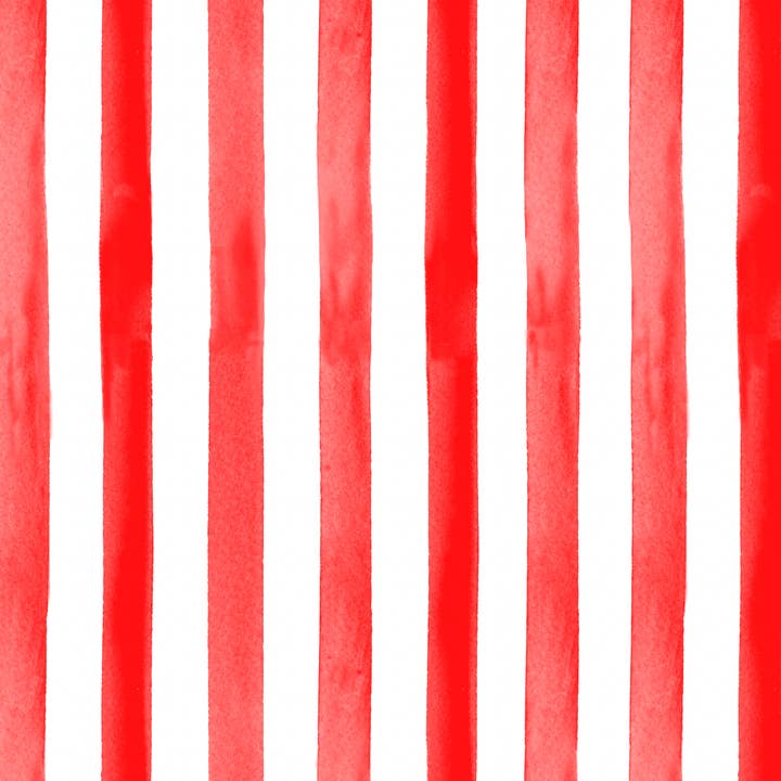 Red and White Stripe Christmas Table Runner