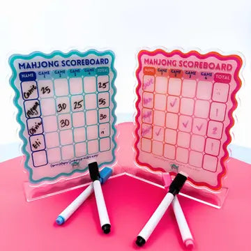 Mahjong Scoreboard | Blue/Green