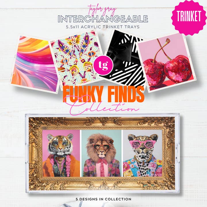 Acrylic Trinket Tray Inserts | Funky Finds