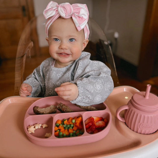 The Grayson Long Sleeve Bib | Petal Pink