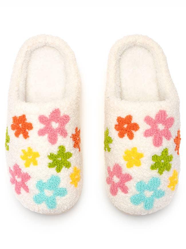 Indoor/Outdoor Slippers | Flowers w/ Hearts