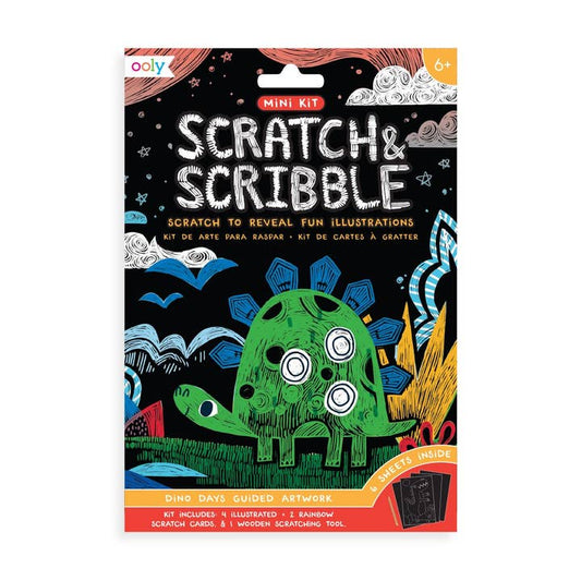 Mini Scratch & Scribble Art Kit | Dino Days