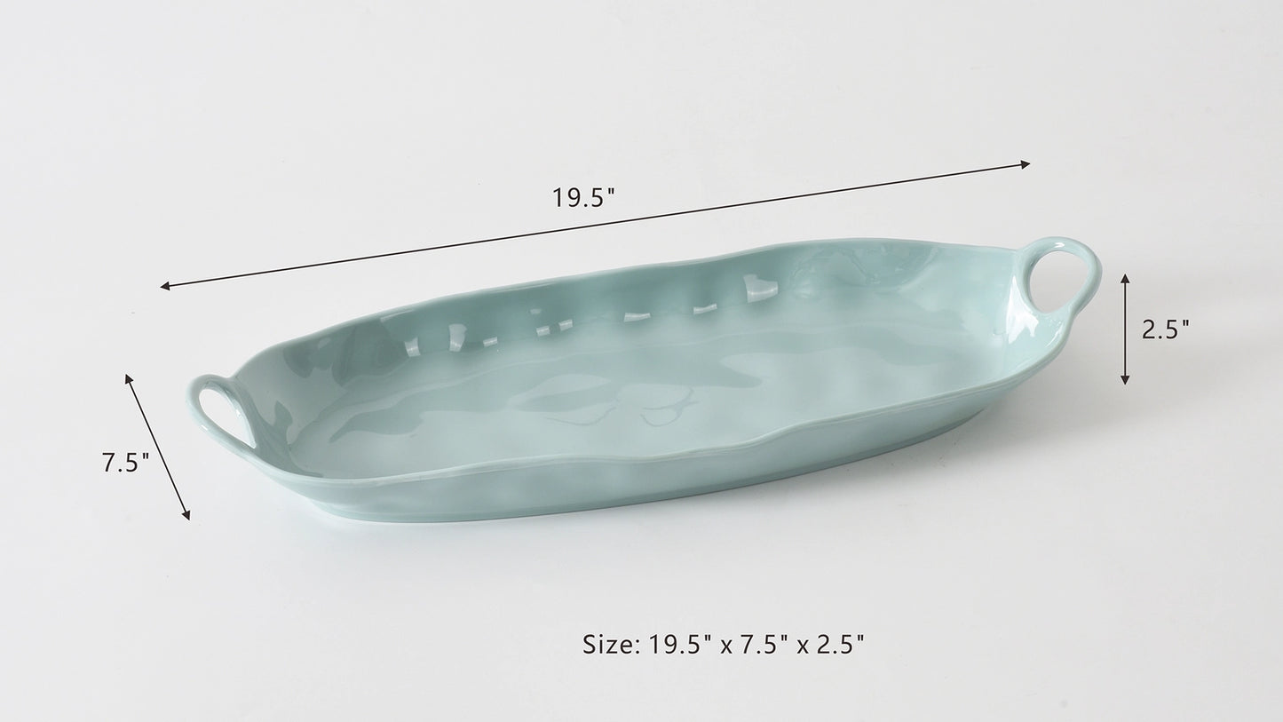 Melamine | Deep Long Server | Aqua