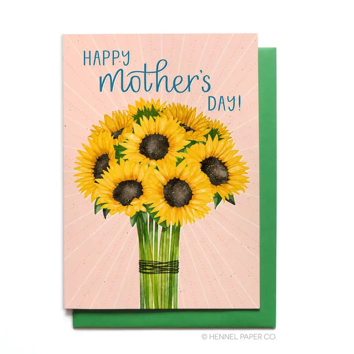 Mother's Day Card | Sunflower Bouquet