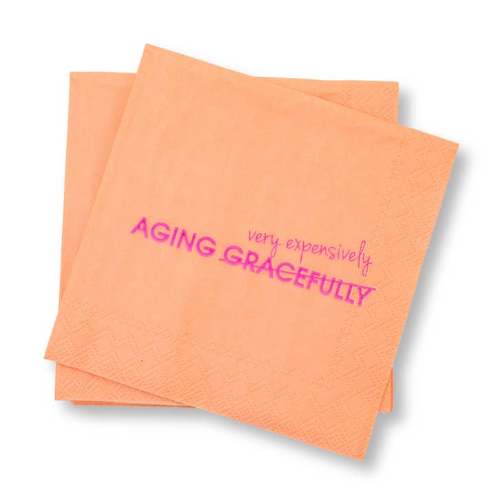 Cocktail Napkins | Aging Very Expensively
