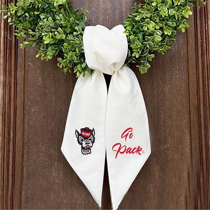 Embroidered Logo Wreath Sash | NC State