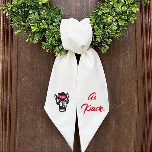 Embroidered Logo Wreath Sash | NC State