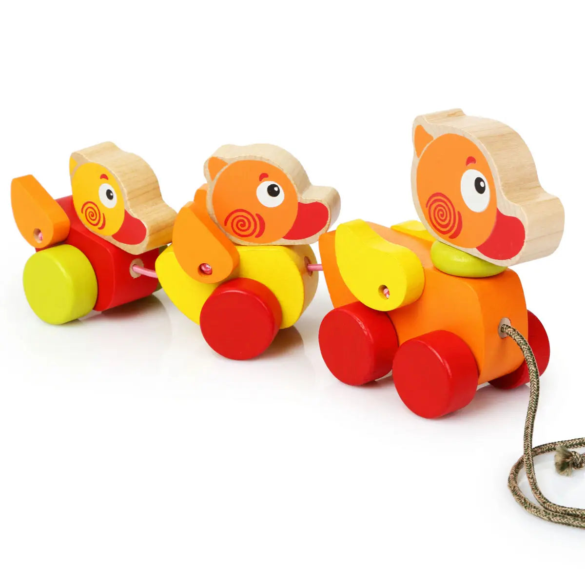 Cubika | Wooden Walk-A-Long Traveling Ducks