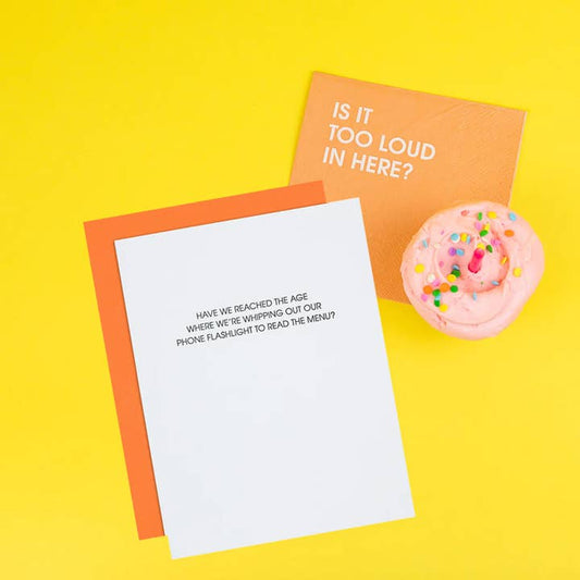 Greeting Card | Birthday | Read Menu with Phone Flashlight
