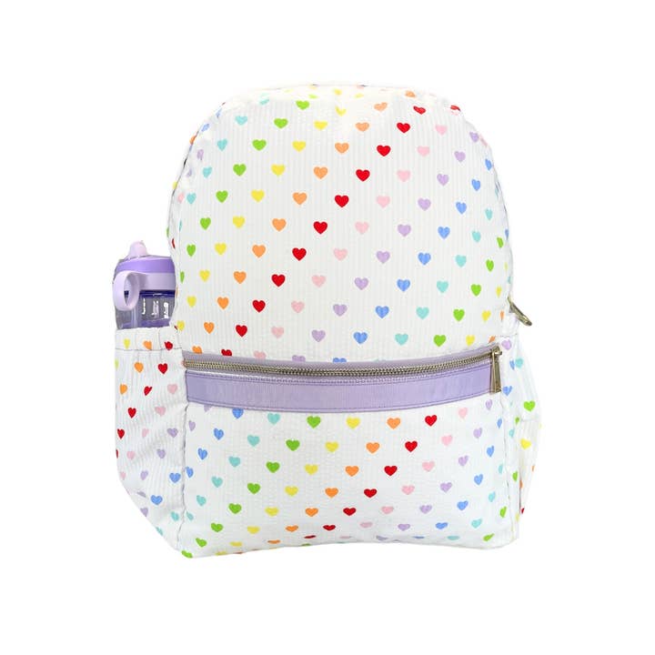 Medium Backpack w/ Pocket | Tiny Hearts