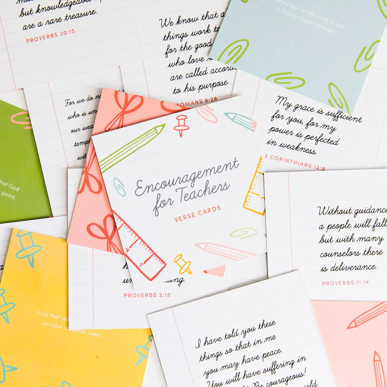 Encouragement For Teachers | Verse Card Set