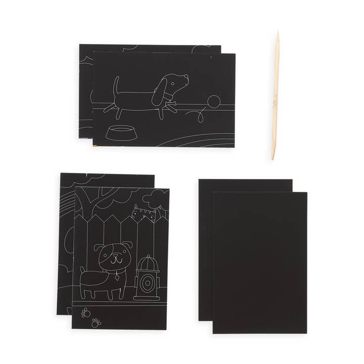 Mini Scratch & Scribble Art Kit | Playful Pups