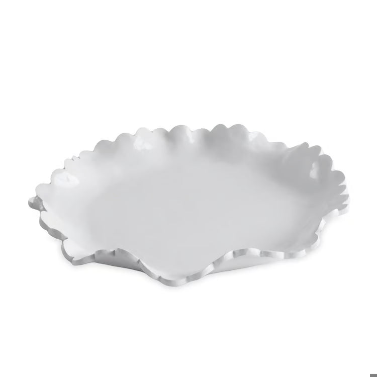 VIDA Colette Large Round Platter | White