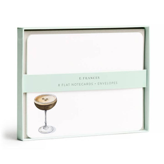 Boxed Flat Notecards | Espresso Martini